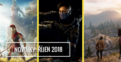 Nové hry v říjnu: Řecká odysea, Call of Duty nebo western od autorů GTA.